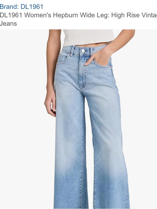 DL1961 Denim - DL1961 Light Wash High-Rise Wide Leg Jeans